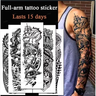 [Spot Hot Sale] Adesivos Para Tatuagem De Braço Completo À Prova D'água E De Suor