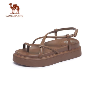 CAMEL SPORTS Sandálias Francesas Romanas De Sola Grossa Praia Do Dedo Pé Aberta Para Mulheres