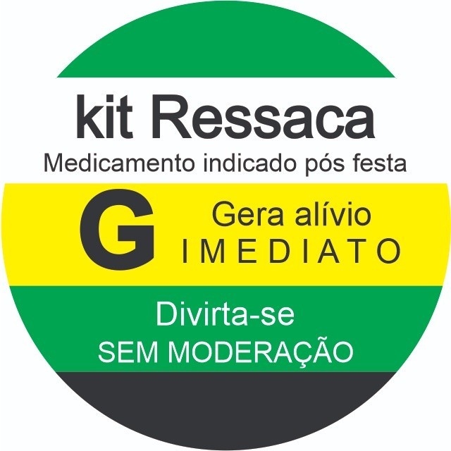 Kit 70 Adesivos “Kit Ressaca” 4×4 cm – Lembrancinha Divertida para ...