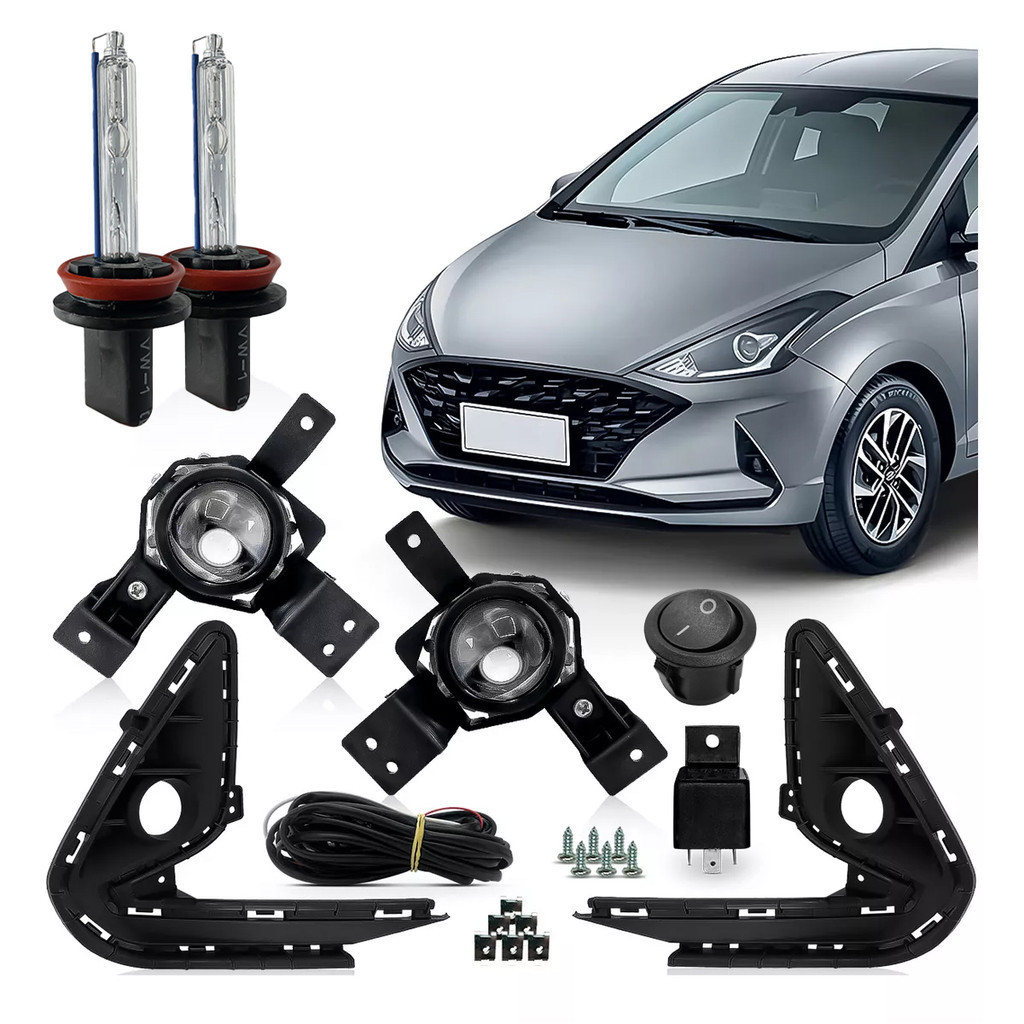 Kit Farol De Milha Hb20 2020 2021 2022 Lâmpada Xenon 8000k | Shopee Brasil