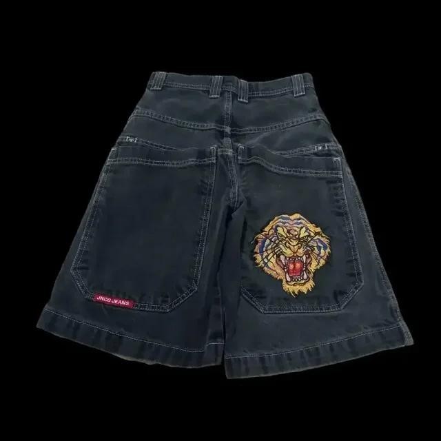 JK 70's USA製 Vintage M-65 Short Pants Y2K JNCO Bordados Padrões Hip Hop Loose Shorts Homens Mulheres