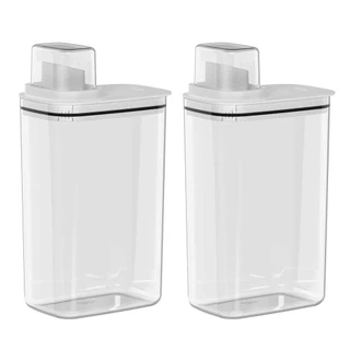 2x Dispenser Produtos de Limpeza 2,3 Litros OU Flow Branco