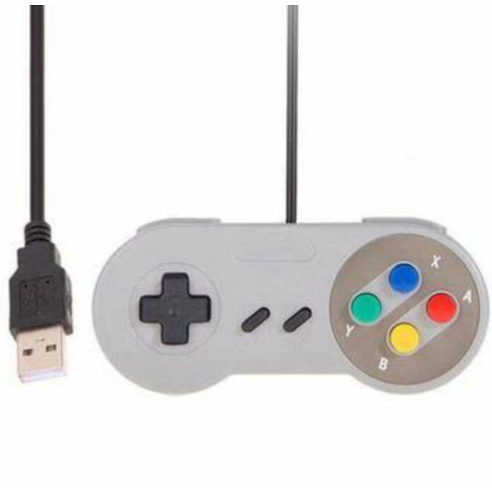 Controle Usb Super Nintendo Snes Joystick Windows Mac Linux