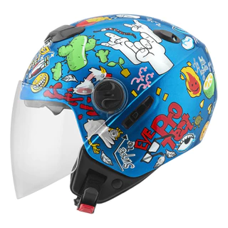 Capacete Aberto Protork New Atomic Universe Óculos e Viseira Incluso Tamanho 56