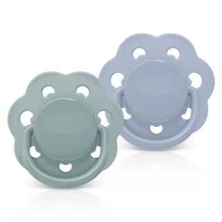 Kit 2 Chupetas Candy Bico Redondo em Silicone 6m+ Azul Lillo em Oferta na Shopee