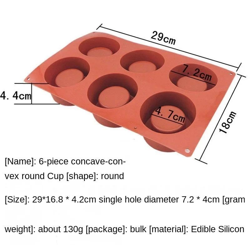 Moldes Redondos Para Bolos De Silicone Sabão Mousse 3D Bandeja Panela ...