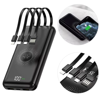 Carregador Portátil Sem Fio Indução Power Bank 20000mAh