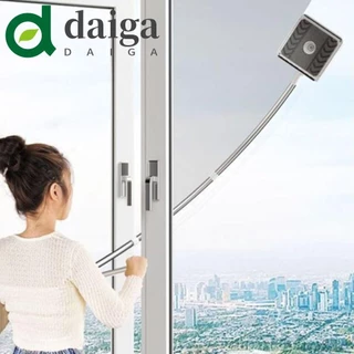 DAIGA Ferramenta De Limpeza De Janelas , Limpador De Aço Inoxidável E PP Cinza Highrise Cleaner , Haste De Arco Esticável De Ângulo Conversível Flexível Porta De Banheiro Do Vidro Doméstico