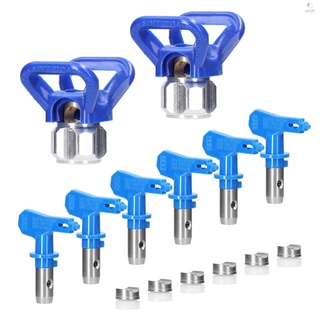 Bicos De Pintura Airless Conjunto De Reversíveis Dicas De Pulverização Kit Pulverizador Novo 618