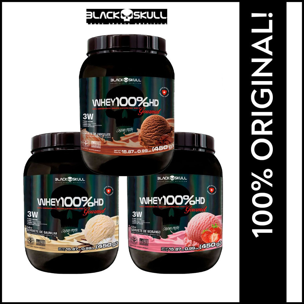 Whey Protein Black Skull Hd Gourmet 450g