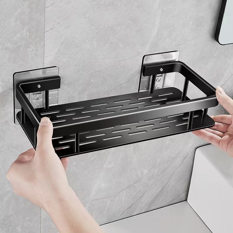 3 KIT Suporte De Shampoo Organizador Prateleiras De Banheiro Sem Furo Premium-Space Aluminium Alta qualidade