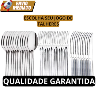 Conjunto de Talher 18/36/72 peças Aço Inox Facas Garfos e Colheres de Mesa Casa Para Cozinha