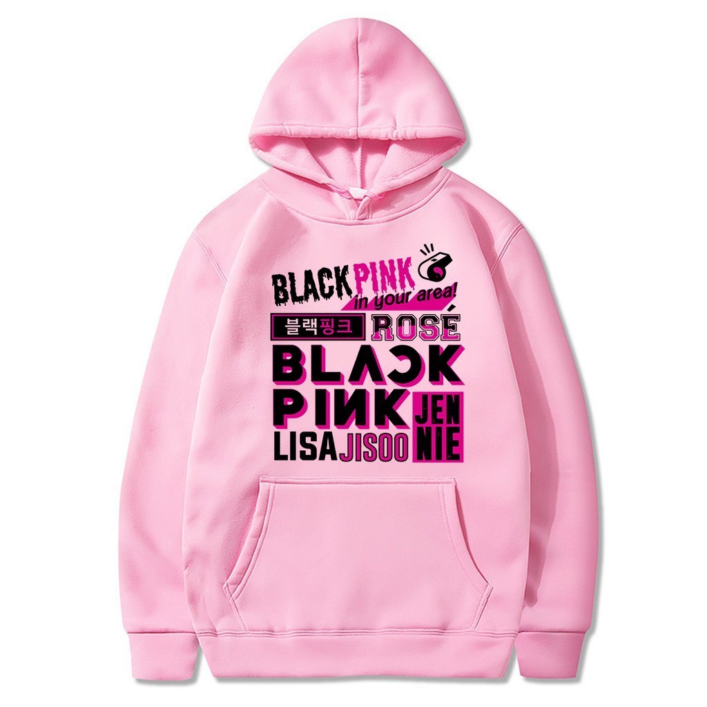 Moletom Canguru Com Capuz Unissex Algodão Blackpink In Your Area! Lisa ...