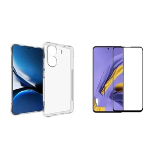 Capa Case TPU Protective Para POCO X7 pro + película Vrido 3D / 9D