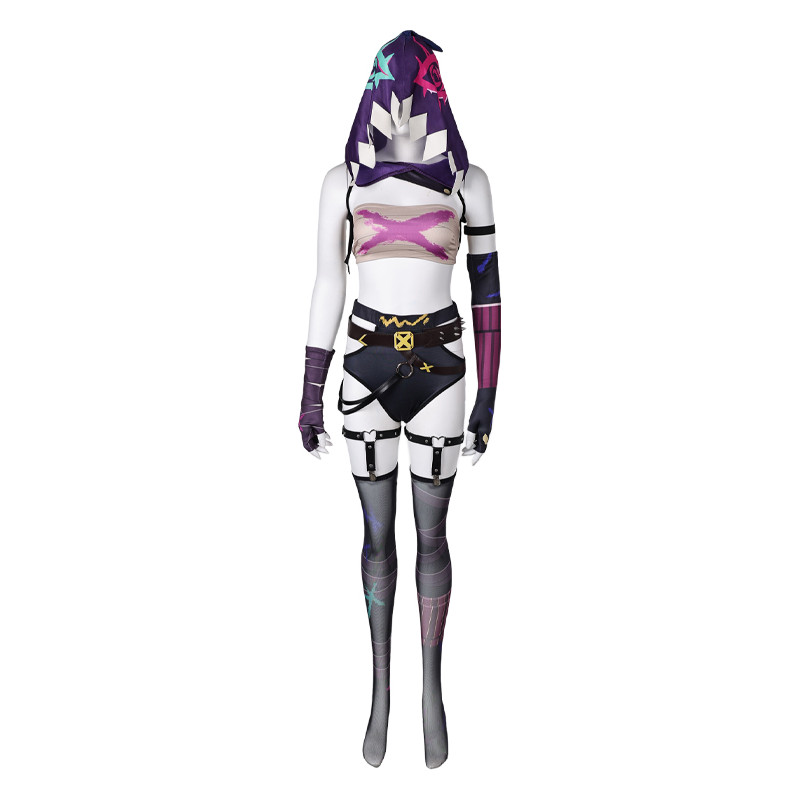 jinx League of Legends Cosplay Traje Roupas Halloween Carnaval Terno ...