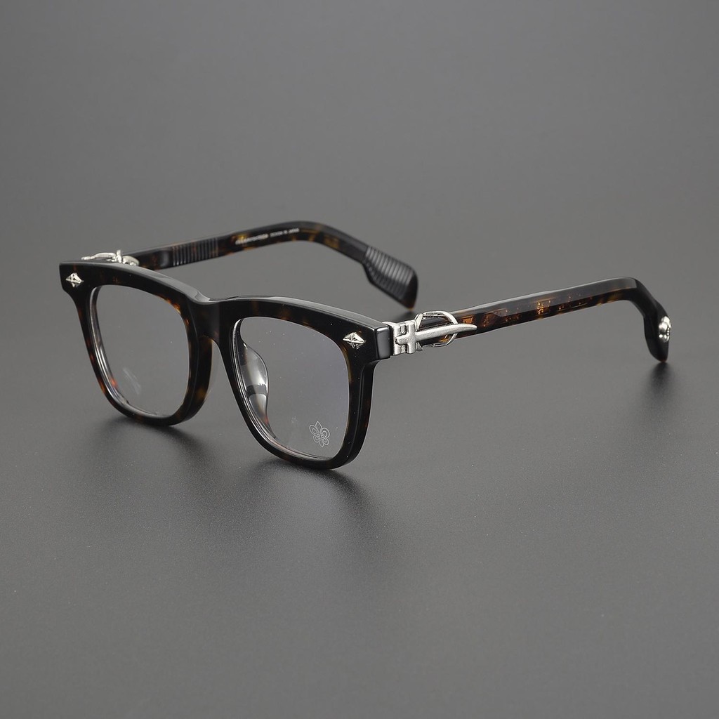 Armação de Óculos Nova Chrome Hearts CH8251 Armação Preta Acetato ...