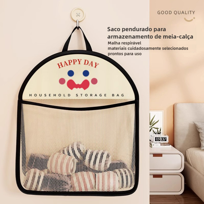 Organizador Suspenso 40cm para Meias e Roupas Íntimas Bolsos de Malha ...
