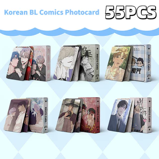555pcs/Box Korean Comics Photocard Flash Laser BL Lomo Card Pearlboy , Interface Da Noite , Checkmate , Esboço , Feitiço Jinx , Pela Água , Árvore Não Enraizada