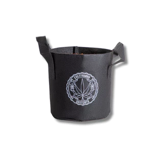 VASO DE FELTRO GROW BAG FORTE CULTIVANDO SUSTENTO 7 LITROS PARA CULTIVO INDOOR E OUTDOOR COM ALÇA RESISTENTE