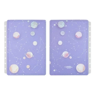 CAPA MEDIO PURPLE GALAXY BY GOCASE CADERNO INTELIGENTE