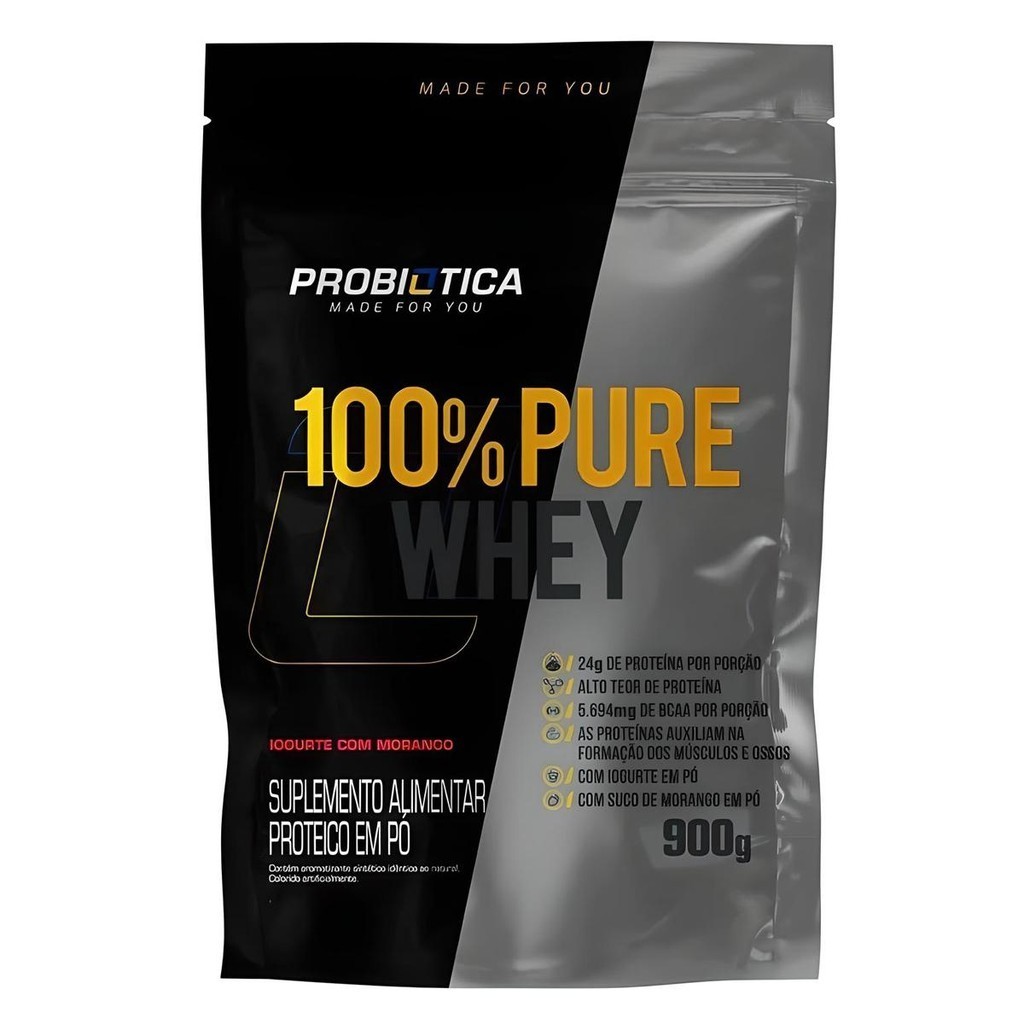 100% Pure Whey Refil 900g - Probiótica