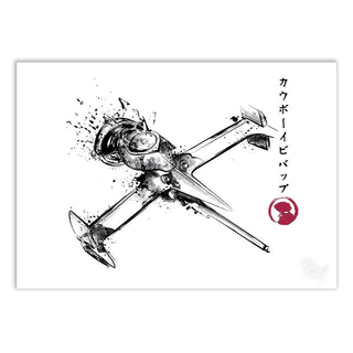 Placa Decorativa Cowboy Bebop Swordfish Poster Quadro