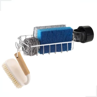 Suporte Articulavel Torneira Pia Cozinha Esponja Detergente Organizador Cromado Arthi em Oferta na Shopee