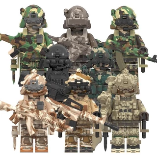 Tropas De Camuflagem Militares WW2 KSK SSO Mini Blocos De Construção Das Forças Especiais Brinquedos Infantis Presente