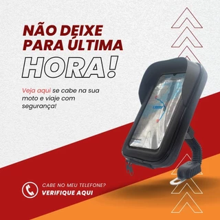 Suporte Capa Celular P Guidão Bike Moto Prova D'agua Bolsa E TOLDO