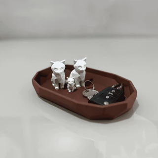 Porta-objetos com Gatinhos Ninho Guardião