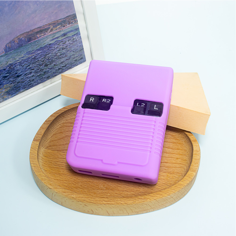 Capa protetora para MIYOO Mini Plus, console de jogos, manga de silicone,  pele macia, estojo antiderrapante com cordão