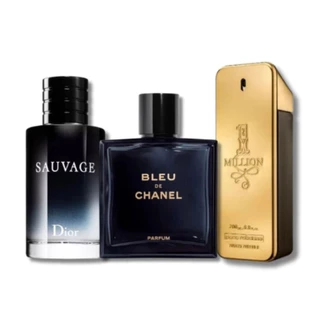 KIT 3 perfumes 100 fragrância importado million sauvage blue chane.l envio imediato