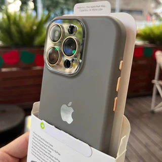 Capa De Silicone Original De Alta Qualidade Para iPhone 15 14 13 12 11 Pro Max Plus Durável Com Proteção De Lente De Vidro