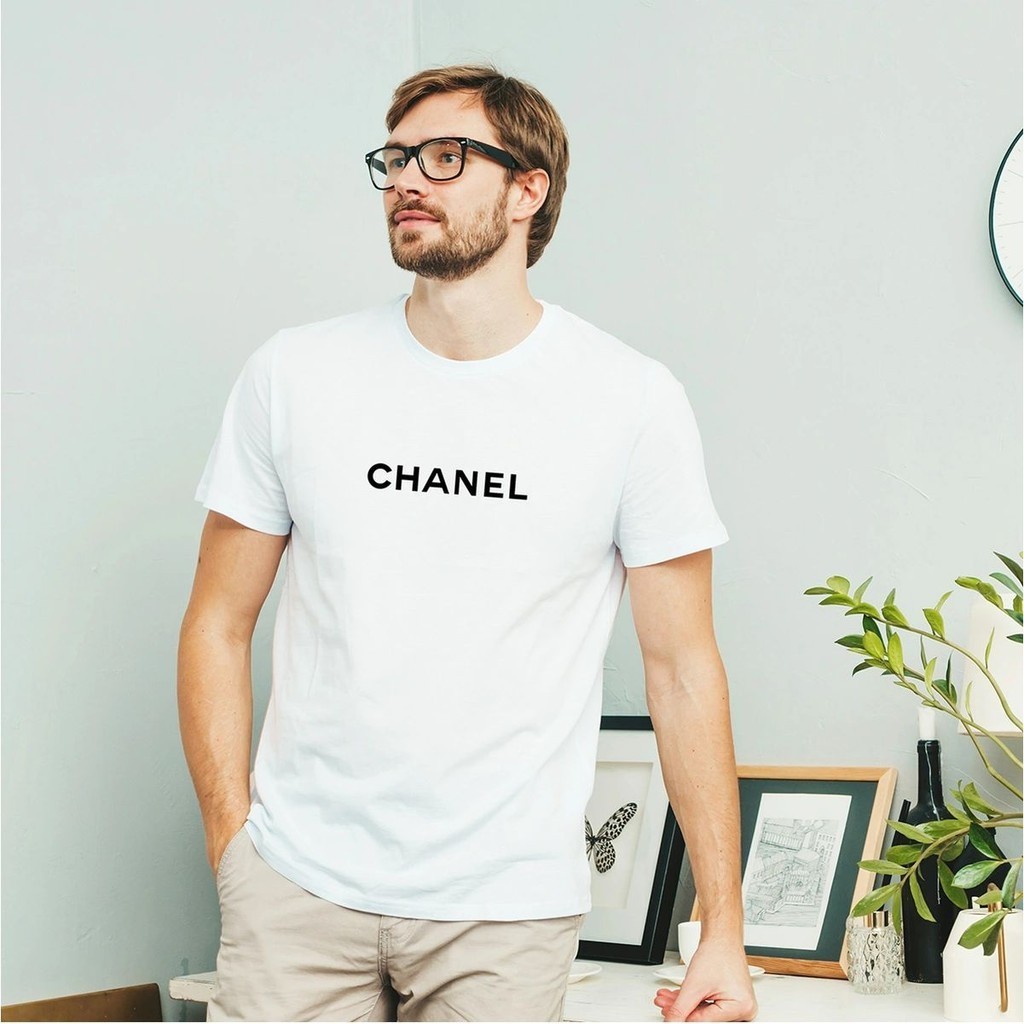 Camisa Chanel Logo Writing | Shopee Brasil