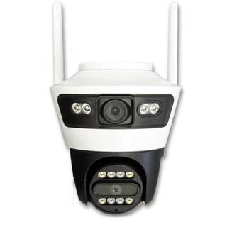 Câmera Externa Lente Dupla Segurança Ip Infravermelho Wifi Hd Robusta Resistente ads