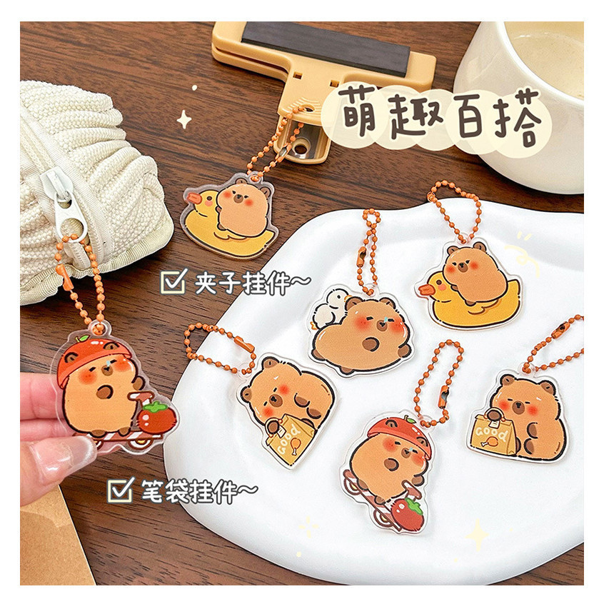 Chaveiro Capybara Bonitinho Porta-Chaves Acessórios Decorações
