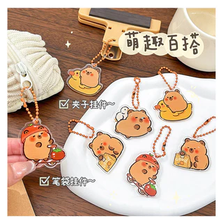 Chaveiro Capybara Bonitinho Porta-Chaves Acessórios Decorações