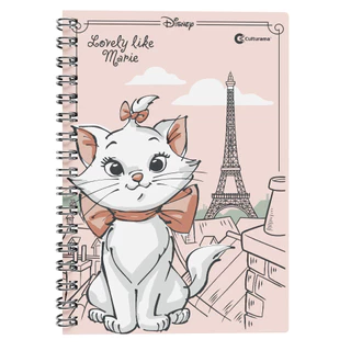 Caderno Universitario Gata Marie 1 Materia 80 Folhas Escolar