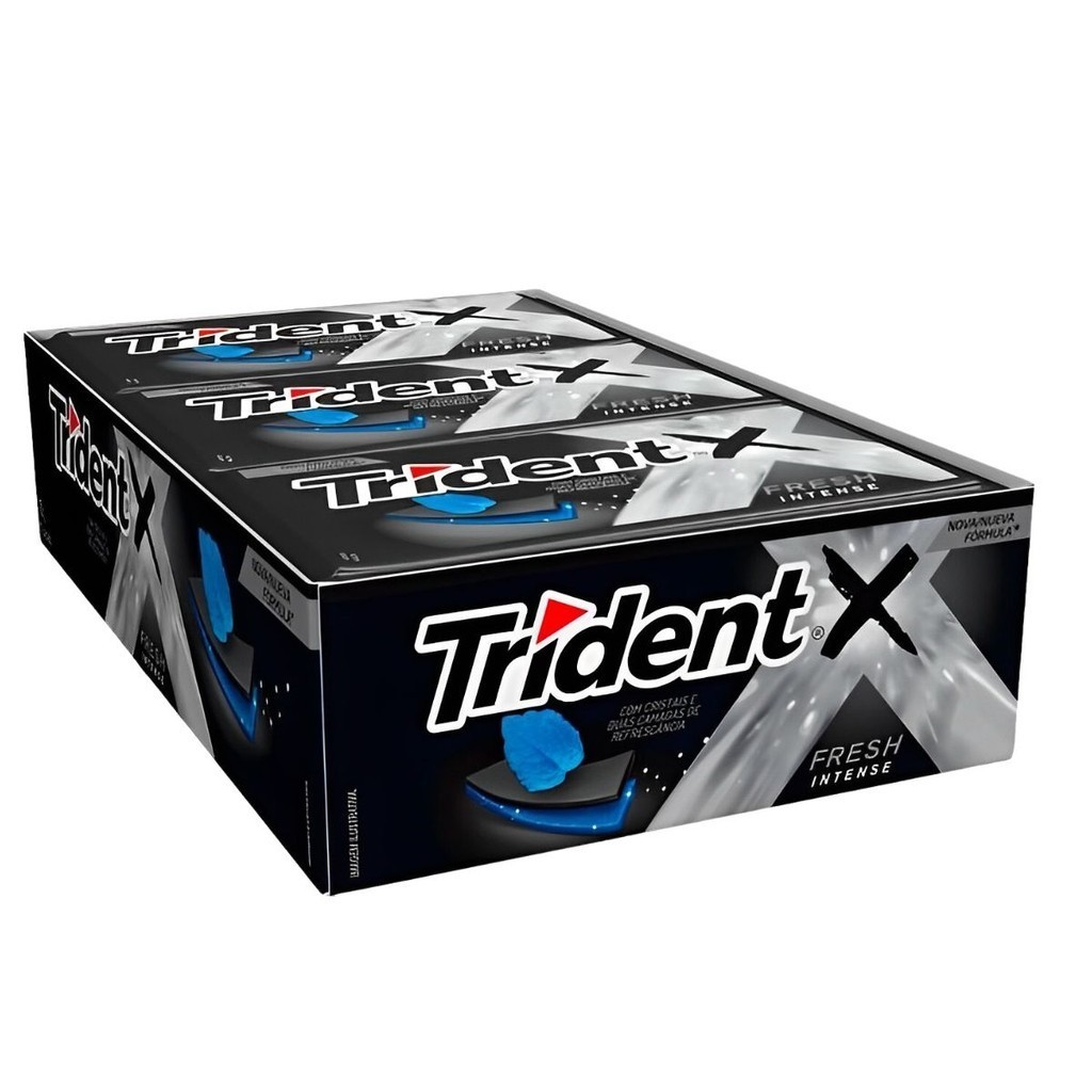 Trident Intense XFresh - 21 unidades | Shopee Brasil