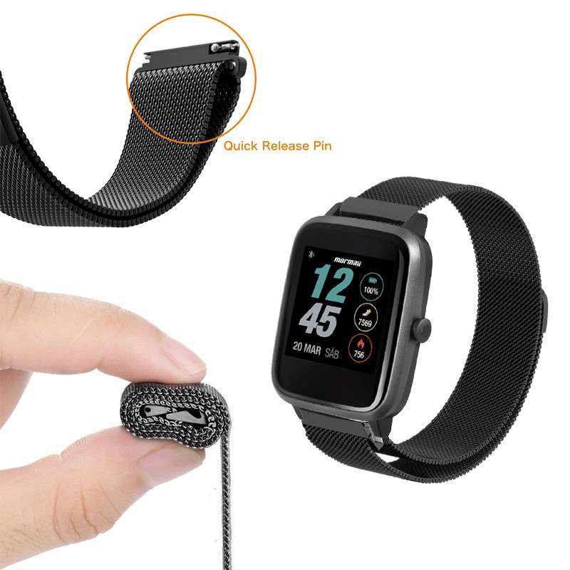 mormaii life Smart Watch strap Pulseira De Aço Inoxidável Para smartwatch Acessórios