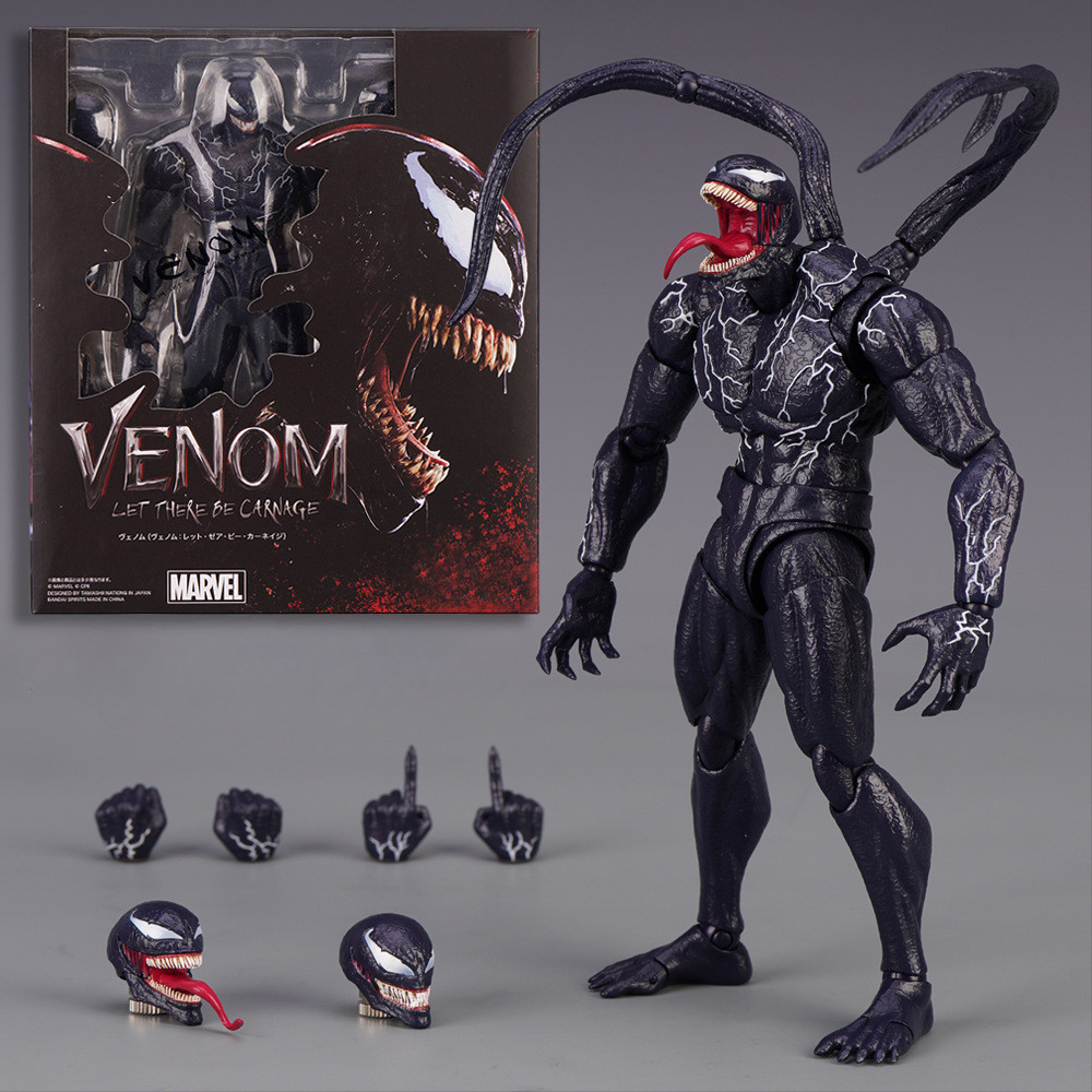 Revoltech Agente Venom Marvel Legends Anti Action Figure Estatueta