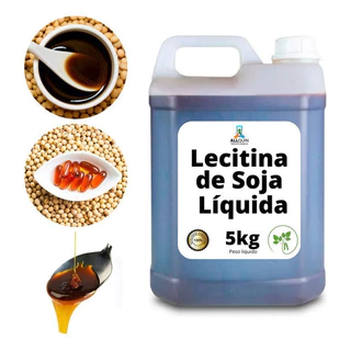 Lecitina De Soja Líquida 5kg - Emulsificante Alimentício - GALÃO