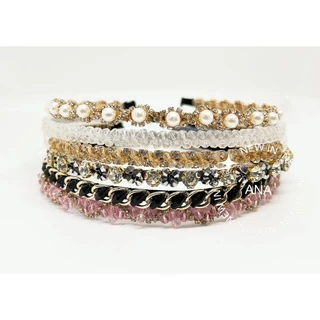 Kit 6 Tiaras Com Modelos Variados De Cristal modelo aleatório em Oferta na Shopee