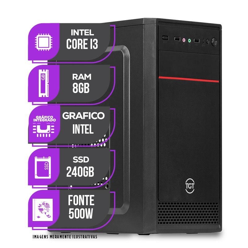 computador gamer hildr intel i3 13100 geforce rtx 3060 8gb
