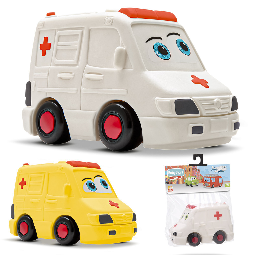 Brinquedo Carrinho Ambulancia Caminhão Em Vinil Para Bebês - Silmar ...