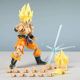 Dragon Ball Legends Modelo Articulado Super Saiyan Goku em PVC Figura Móvel Brinquedo Personagem Presente
