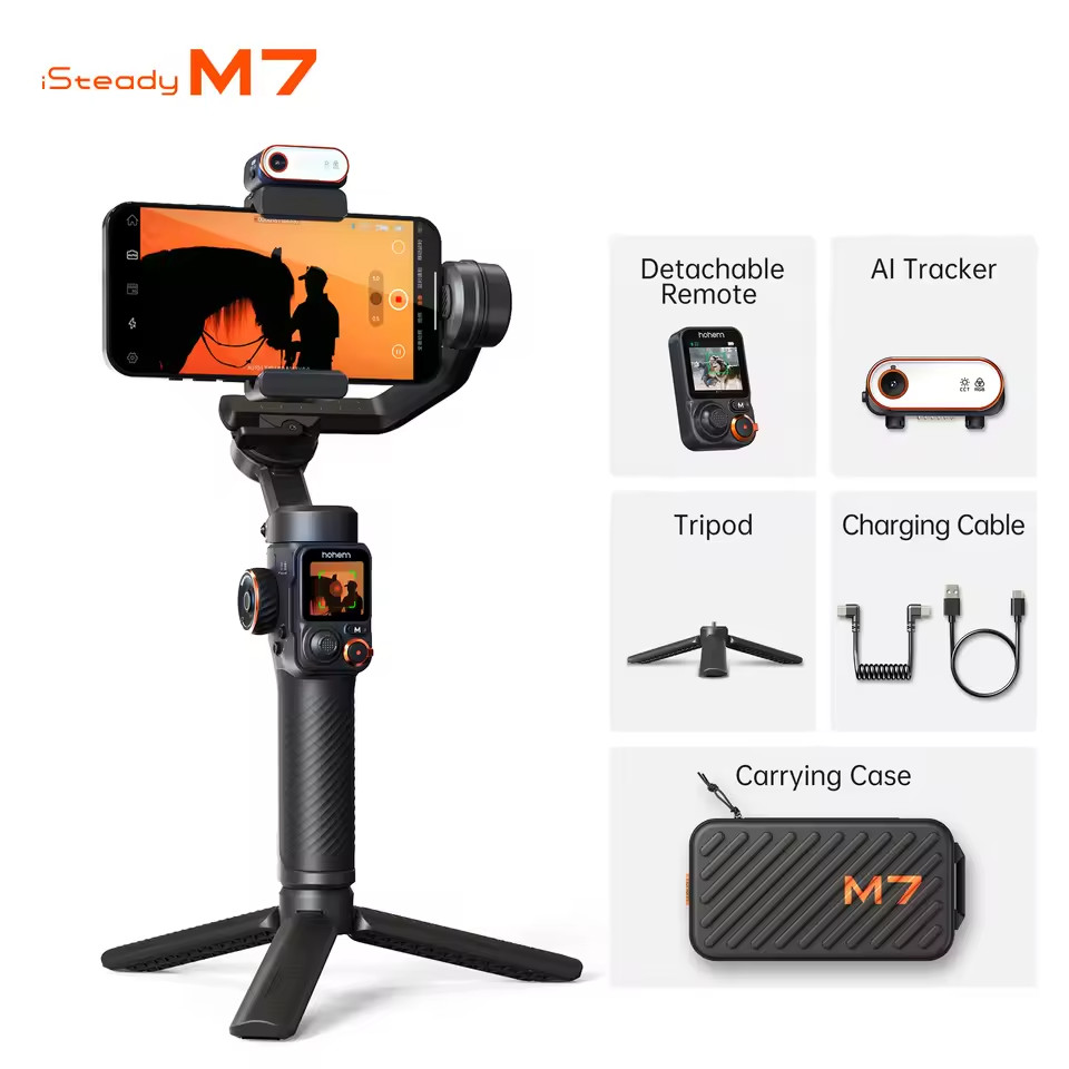 Estabilizador Hohem M7 iSteady M7 Gimbal de 3 Eixos para