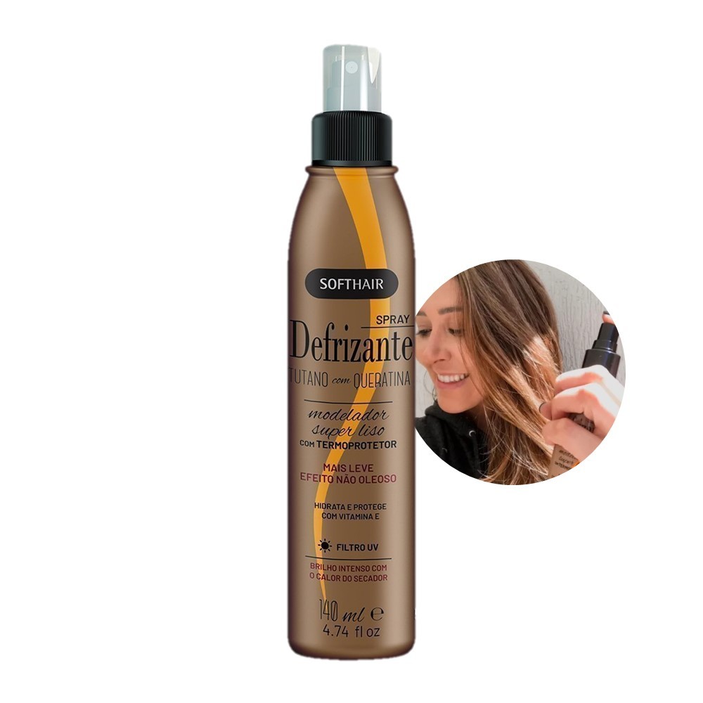 Protetor Térmico para Cabelo Defrizante Liso Termoprotetor Anti Frizz ...
