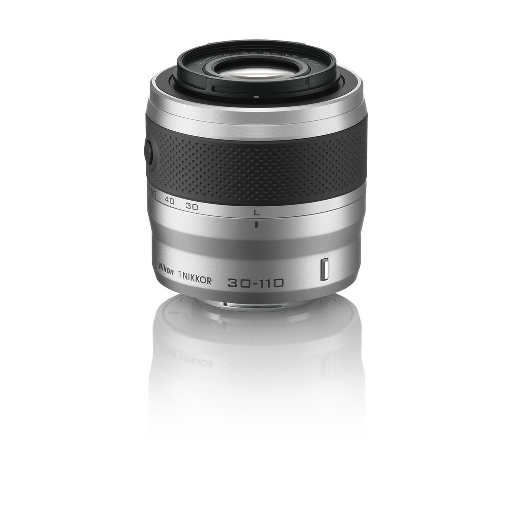 Lente Zoom Telefoto Nikon 1 NIKKOR VR 30-110mm f/3.8-5.6 Prata