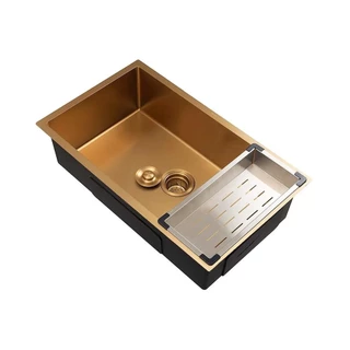 Cuba Para Cozinha Gourmet Aço Inox 304 Terena 74x44 cm Pingoo - Dourado em Oferta na Shopee